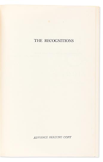 Gaddis Jr., William (1922-1998) The Recognitions, Signed First Edition and Advanced Proof.